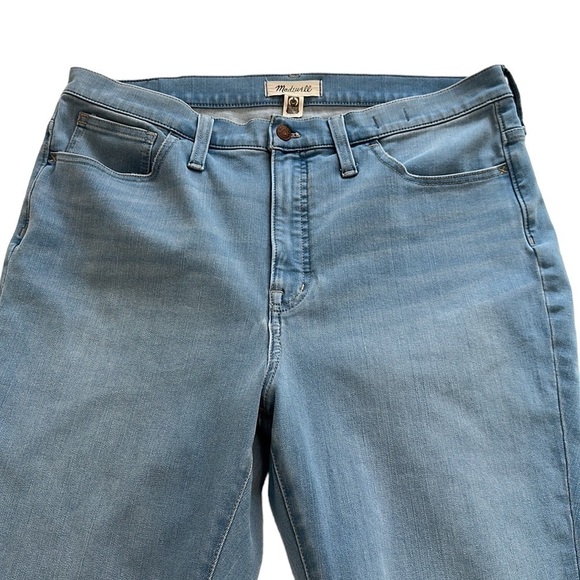 Madewell High-Rise Roadtripper Light Wash Supersoft Jeggings - Size 33 - Picture 4 of 13